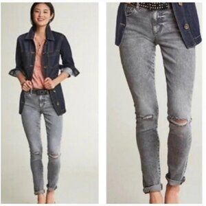 CABI High Skinny Jeans Graphite (Gray) Sz 2 #3939 EUC